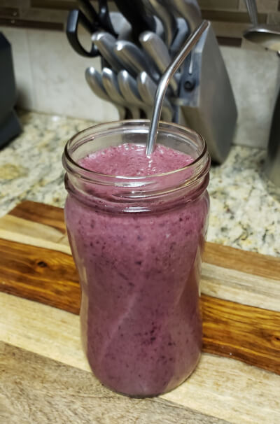 Finished protein smoothie